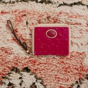 Coach Patent Wristlet Wallet